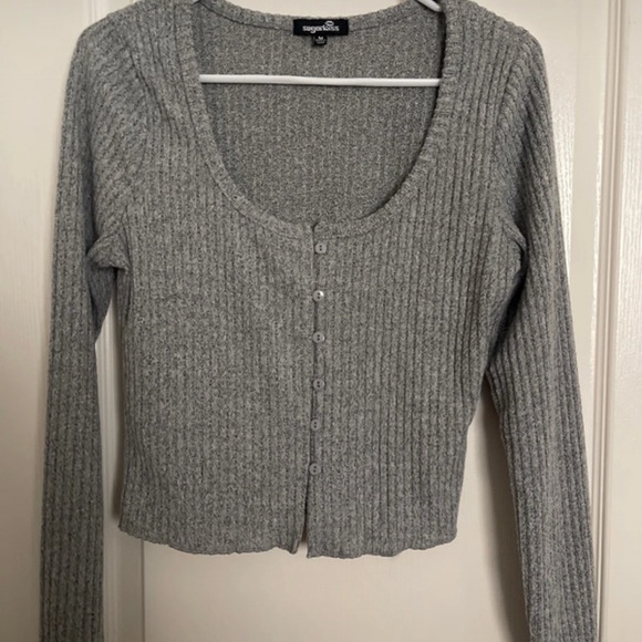 sugarkiss Tops - Baddie Furlike Henley